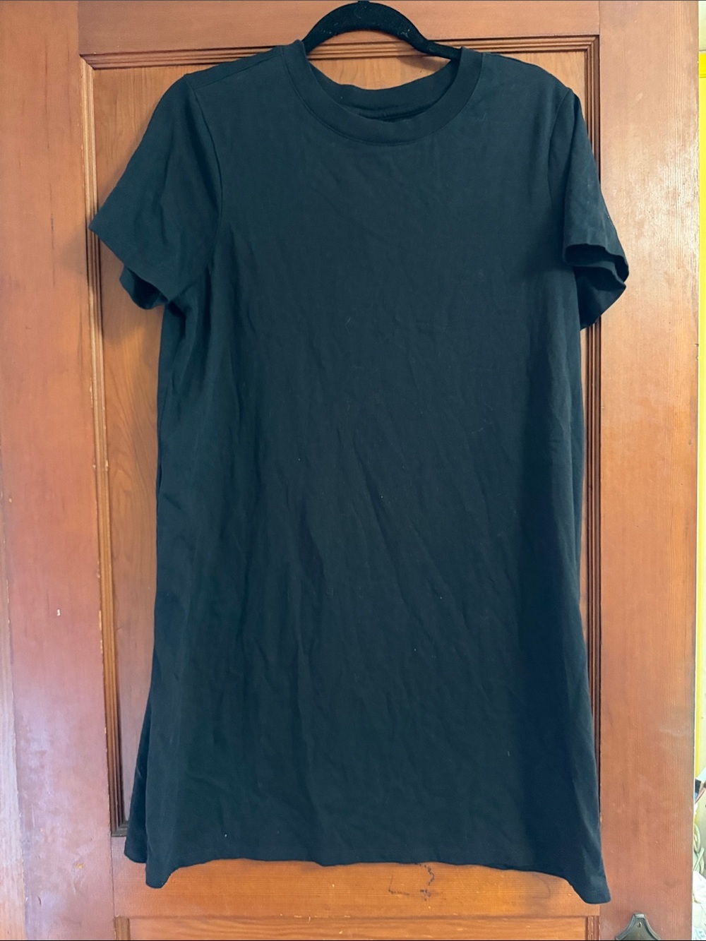 Old Navy Classic Black Short Sleeve T-Shirt Dress Size Medium